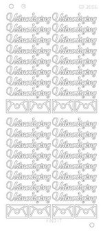 CD3006 Card Deco Platinum Sticker - Uitnodiging
