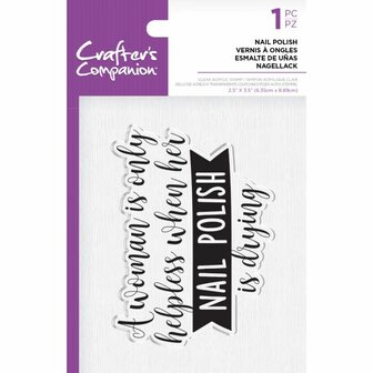 Crafter&#039;s Companion Nail Polish Clear Stamps (CC-ST-CA-NAILP)