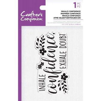 Crafter&#039;s Companion Inhale Confidence Clear Stamps (CC-ST-CA-INHAL)
