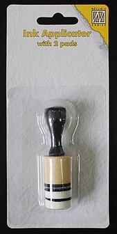 Nellies Choice kleine Chalk/Inkt applicator met 2 pads 2cm IAP004 diam. 2 cm