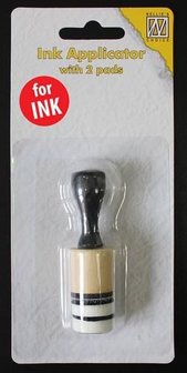 Nellie&lsquo;s Choice Mini ink applicator met 2 pads IAP005 diam. 2cm