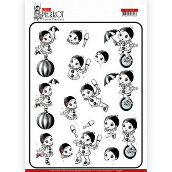 CD11468 3D cutting sheet - Yvonne Creations - Petit Pierrot - At the Circus