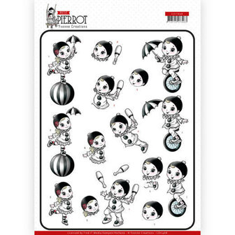 CD11468 3D cutting sheet - Yvonne Creations - Petit Pierrot - At the Circus