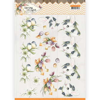 CD11432 - HJ18001 3D cutting sheet - Precious Marieke - Spring Delight - Young Animals