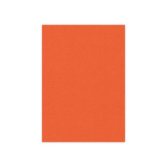 BULK 11 Linnenkarton  A5 (21x14,8cm) Card Deco Oranje per 125 vellen