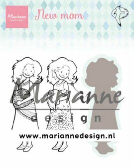Marianne D Clear Stamps &amp; dies Hetty&#039;s new mom HT1651 31x86,5mm (03-20)