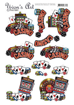 CD11506 3D Cutting Sheet - Yvon&#039;s Art - Casino