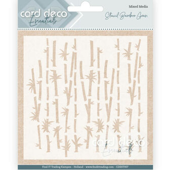 CDEST007 Bamboo Grass Stencil by Card Deco Essentials