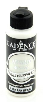 Cadence Hybride acrylverf (semi mat) Puur wit 01 001 0002 0120  120 ml