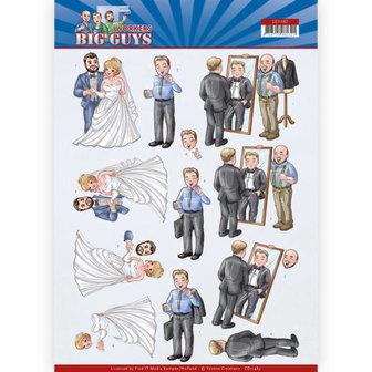 CD11482 3D Cutting sheet - Yvonne Creations - Big Guys - Workers - Well Dressed