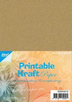 Joy! Crafts Printable Kraftpapier A5 25vl 8089/0219 175gr
