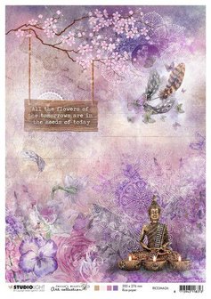 Studio Light Rice Paper A4 vel Jenine&#039;s Mindful Art 4.0 nr.26 RICEJMA26