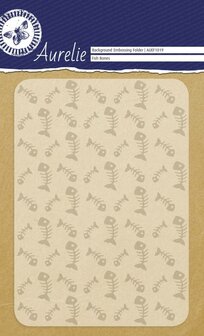 Aurelie Fish Bones Background Embossing Folder (AUEF1019)