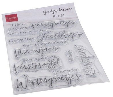 Marianne Design Clear Stamps Handgeschreven - Kerst (NL) CS1067 1110x150mm   (08-20)