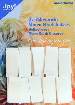 Joy! Crafts Zelfklevende Micro Snelsluiters 10x25mm 24st 6500/0090 10x25 mm (08-20)