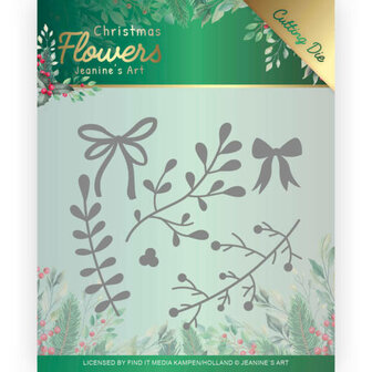 JAD10106 Dies Jeanines Art  Christmas Flowers Mistletoe