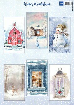VK9590 Marianne Design Knipvel Winter Wonderland A4 