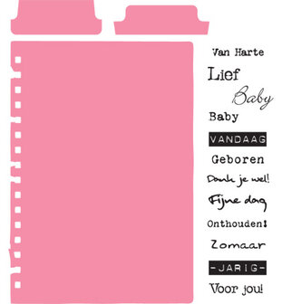 Colletables Marianne Design COL1314 Tab with text - NL