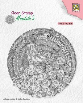 CSMAN004 Nellies Choice Clearstamp Mandala - Pauw 