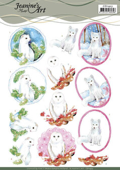 CD11423 3D Cutting Sheet - Jeanine&#039;s Art - Winter Animals