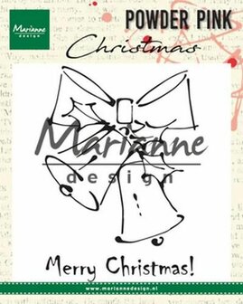 Marianne D Clear stamp Merry Christmas bells PP2810 10x12,5cm