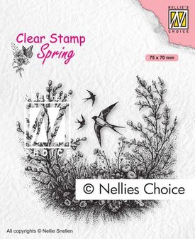 Nellies Choice Clearstempel - Lente SPCS016 75x70mm (01-21)