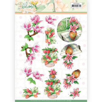 CD11634 3D cutting sheet - Jeanine&#039;s Art  Welcome Spring - Pink Magnolia