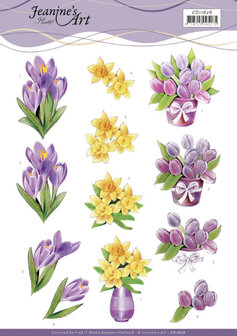 CD11626 3D Cutting Sheet - Jeanine&#039;s Art - Spring Flowers