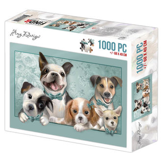 ADPZ1006 Jigsaw puzzel 1000 pc - Amy Design - Dogs