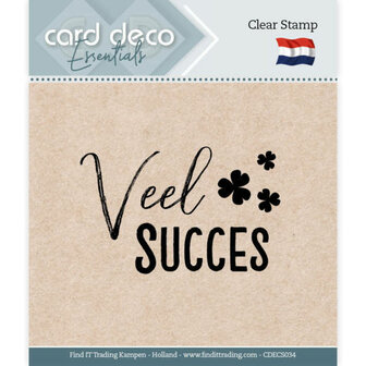 CDECS034 Card Deco Essentials - Clear Stamps - Veel Succes