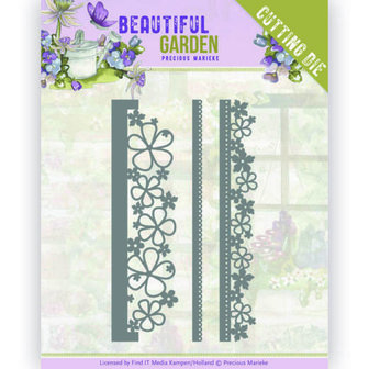 PM10203 Dies - Precious Marieke - Beautiful Garden - Flower Edges