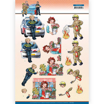 CD11672 3D Cutting Sheet - Yvonne Creations - Big Guys Professions - Female Professions