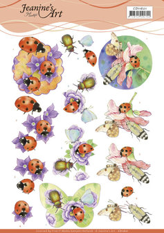 CD11601 3D Cutting Sheet - Jeanine&#039;s Art - Ladybug