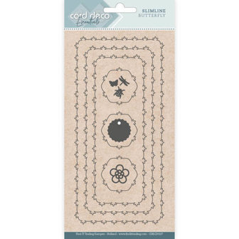 CDECD0107 Card Deco Essentials - Slimline Dies - Slimline Butterfly
