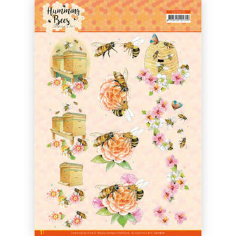 CD11676 3D Cutting Sheet - Jeanine&#039;s Art - Humming Bees - Beehive
