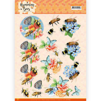 CD11674 3D Cutting Sheet - Jeanine&#039;s Art - Humming Bees -Bees and Bumblebee