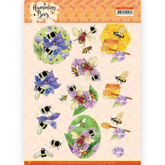 CD11673 3D Cutting Sheet - Jeanine&#039;s Art - Humming Bees - Honey