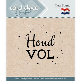 CDECS039 Card Deco Essentials - Clear Stamps - Houd vol