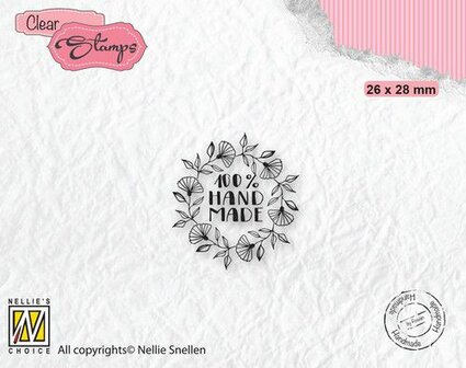 DTCS032 Nellies Choice Clearstamp Tekst - 100% Handmade 26x28mm
