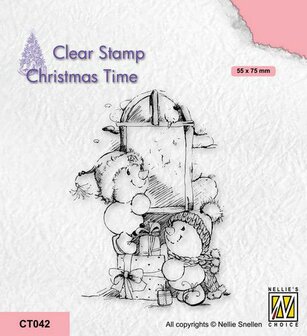 Nellie&#039;s Choice Clearstempel - Christmas time Cadeautjes CT042 55x75mm (08-21)