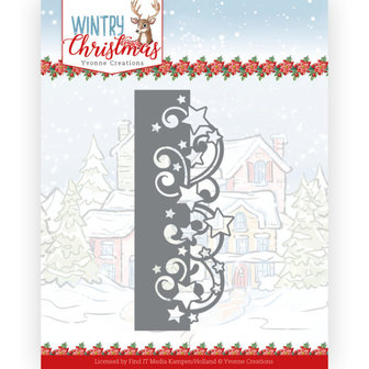 YCD10246 Dies - Yvonne Creations - Wintery Christmas - Stars Border