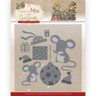 YCD10252 Dies - Yvonne Creations - Have a Mice Christmas - Christmas Mouse Gift