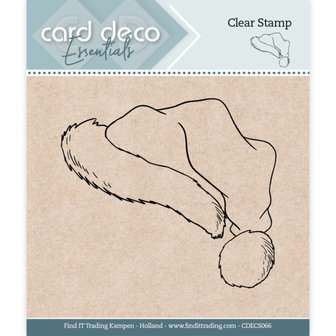 CDECS066 Card Deco Essentials - Clear Stamps - Santa Hat