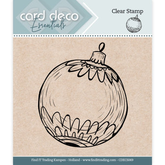 CDECS069 Card Deco Essentials - Clear Stamps - Christmas Ball