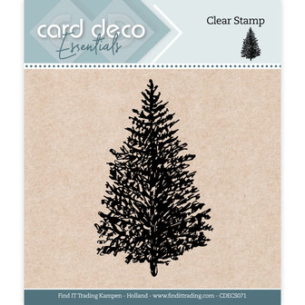 CDECS071 Card Deco Essentials - Clear Stamps - Christmas Tree