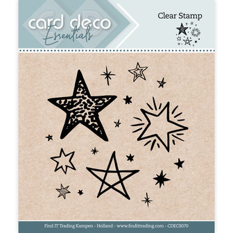 CDECS070 Card Deco Essentials - Clear Stamps - Stars