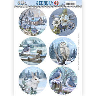 CDS10065 Scenery - Amy Design - Awesome Winter  Cirkel