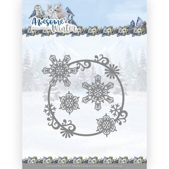 ADD10257 Dies - Amy Design - Awesome Winter - Winter Swirl Circle