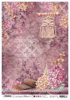 Studio Light Rice Paper Jenine&#039;s Warm &amp; Cozy nr.24 JMA-WAC-RICE24 210x297 mm (11-21)