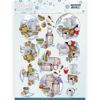 CD11740 3D Cutting Sheet - Jeanine&#039;s Art - Winter Charme - Zink Decorations